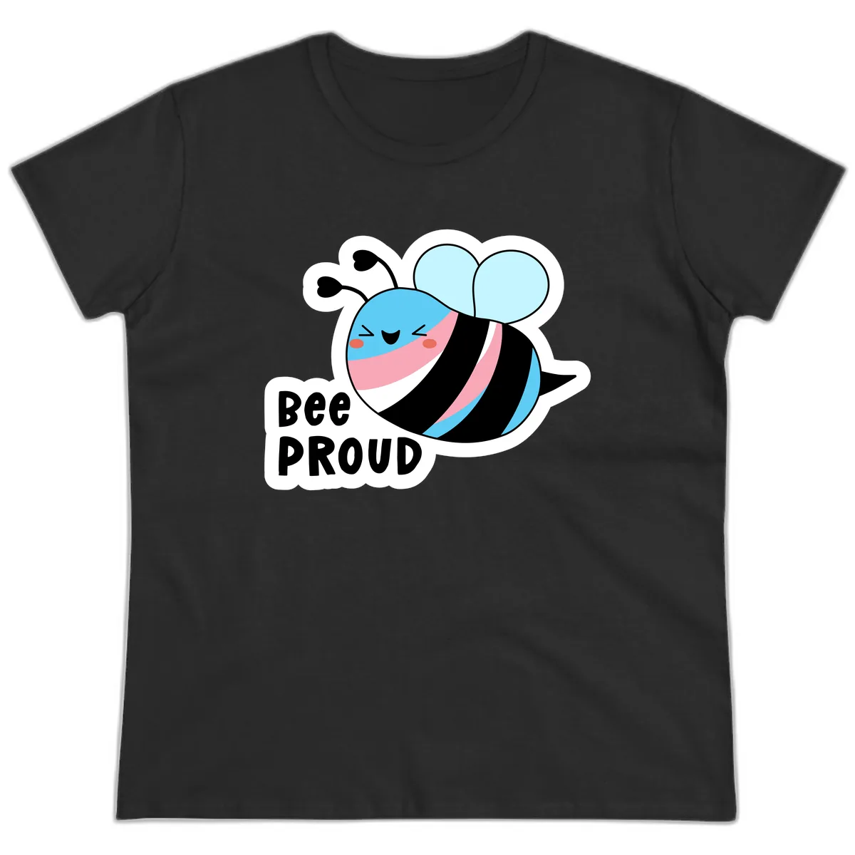 Bee Proud Ladies Tee in Black