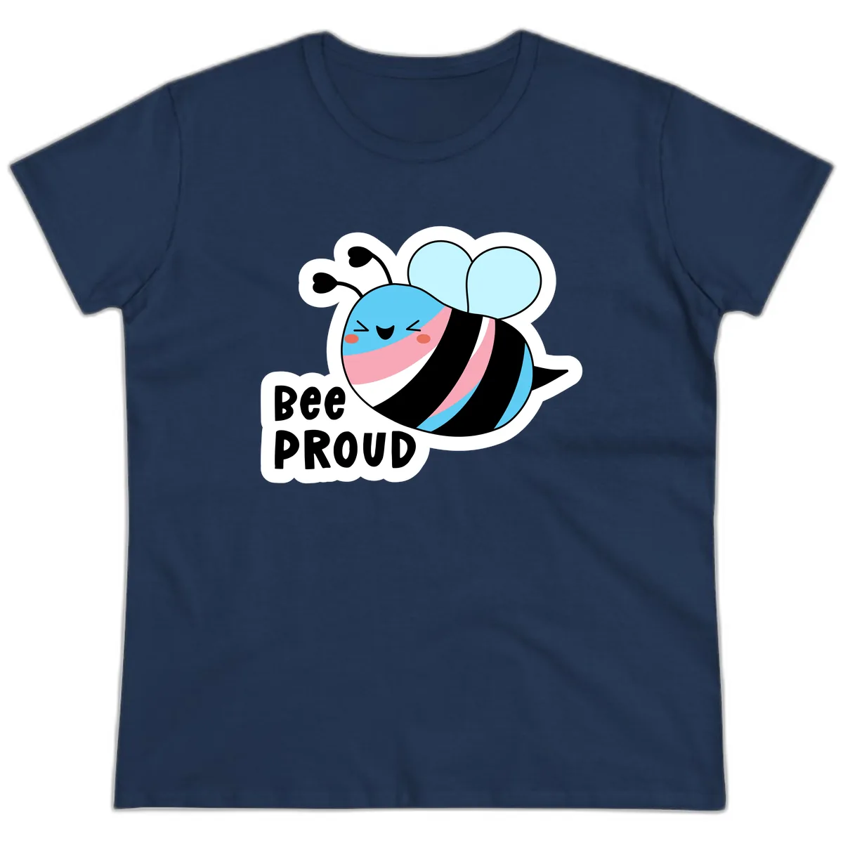 Bee Proud Ladies Tee in Navy