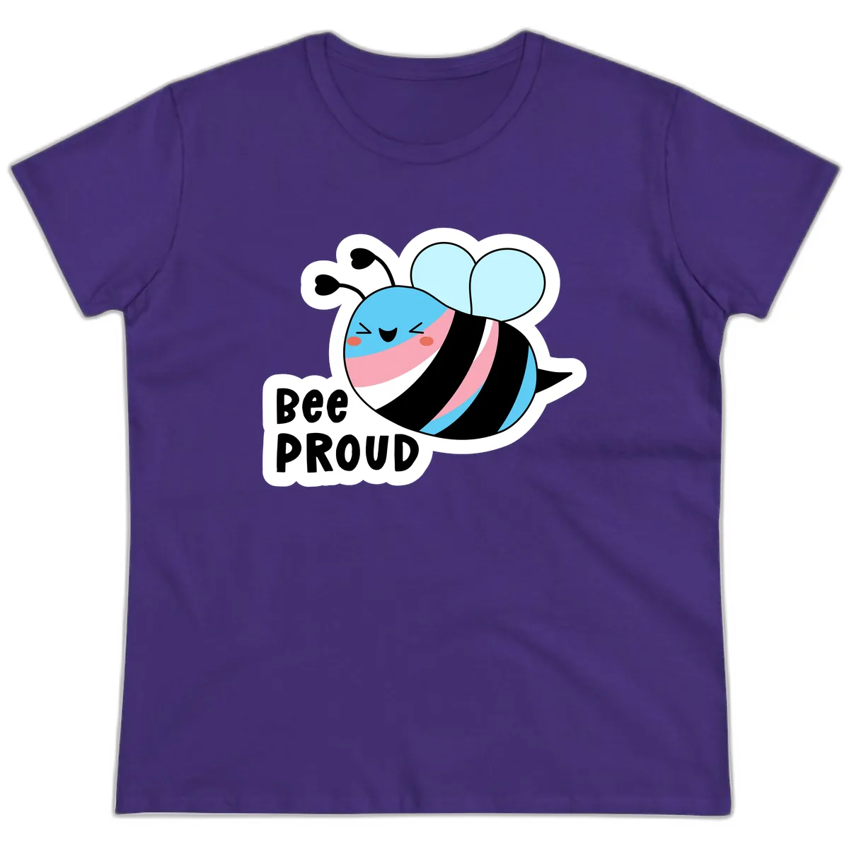 Bee Proud Ladies Tee in Purple