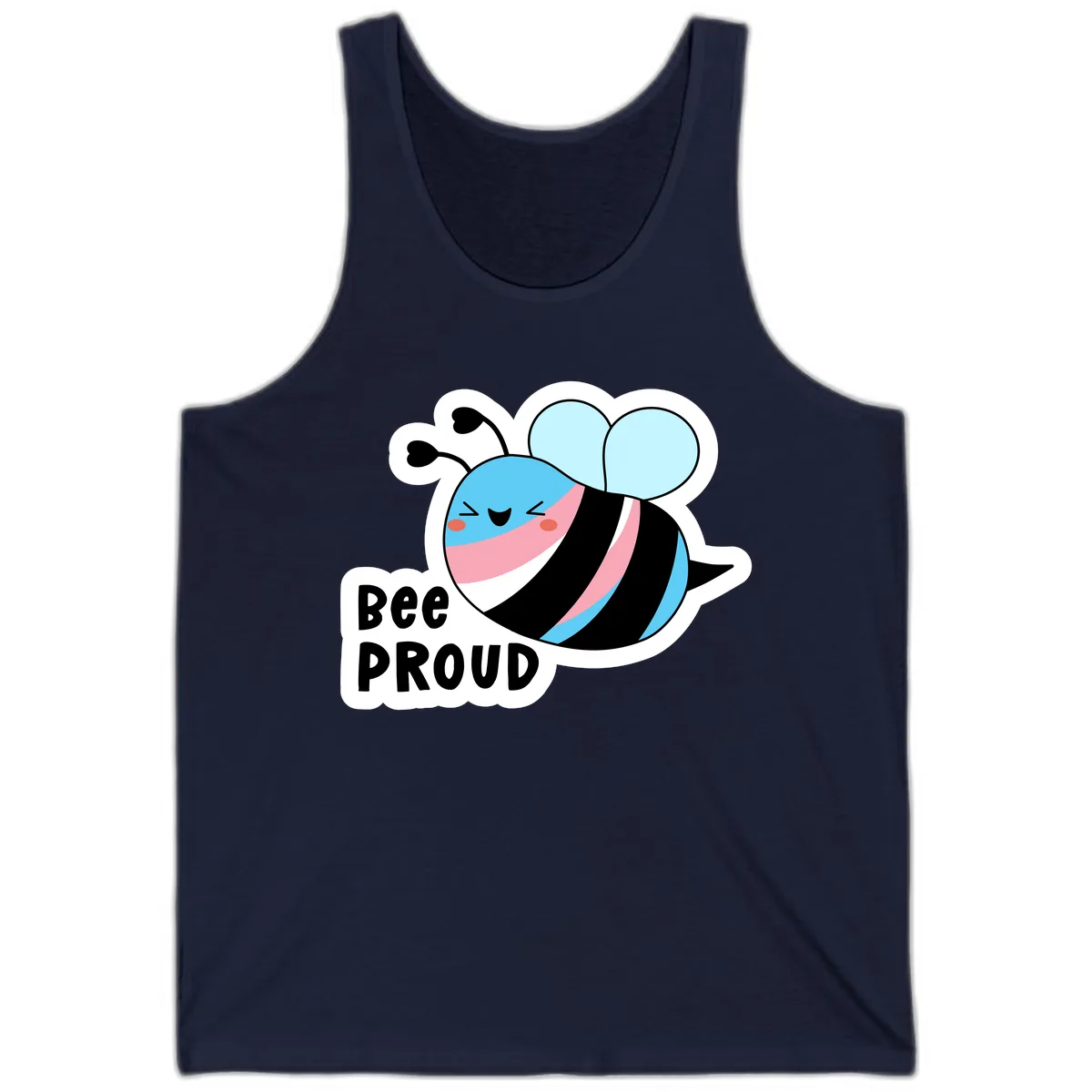 Bee Proud Tank in Navy