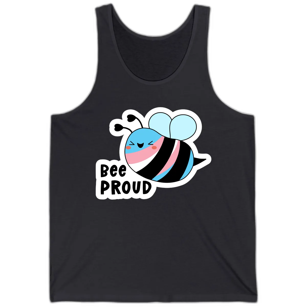 Bee Proud Tank in Dark Grey