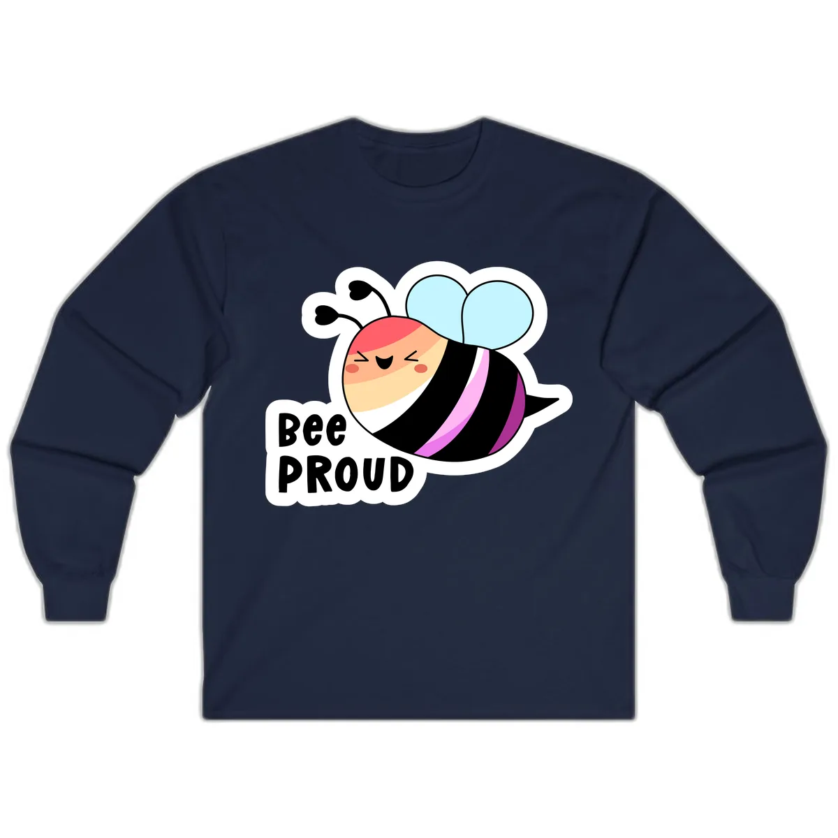 Bee Proud Long Sleeve in Navy