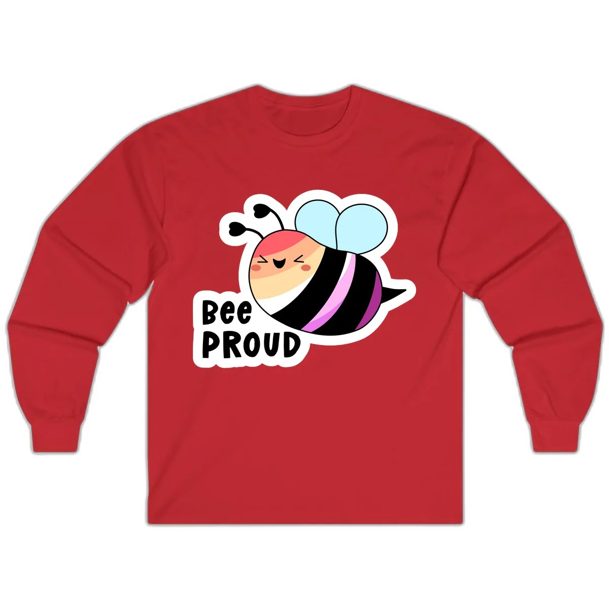 Bee Proud Long Sleeve in Red