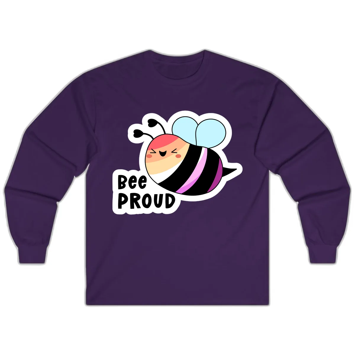 Bee Proud Long Sleeve in Purple