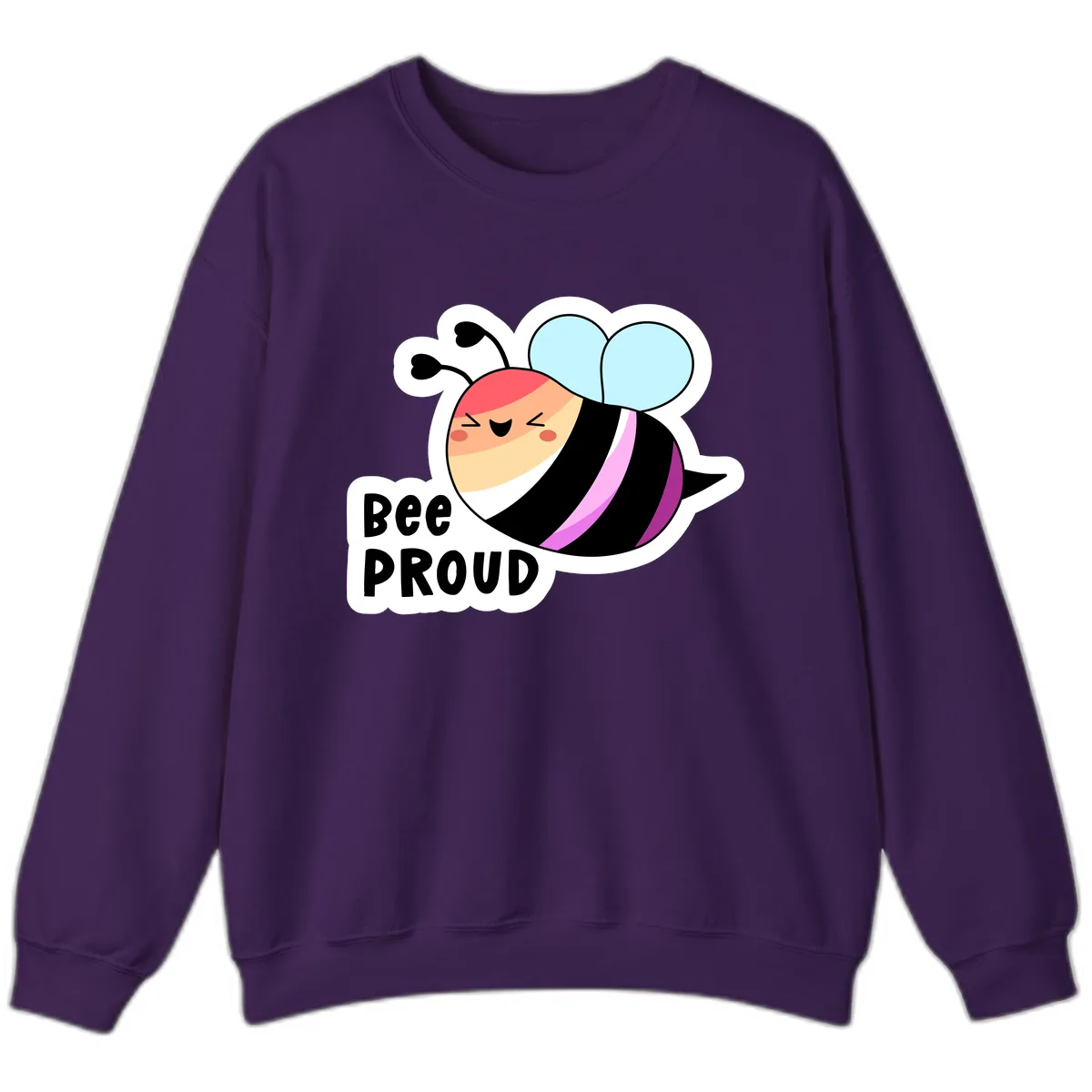 Bee Proud Sweatshirt in Purple