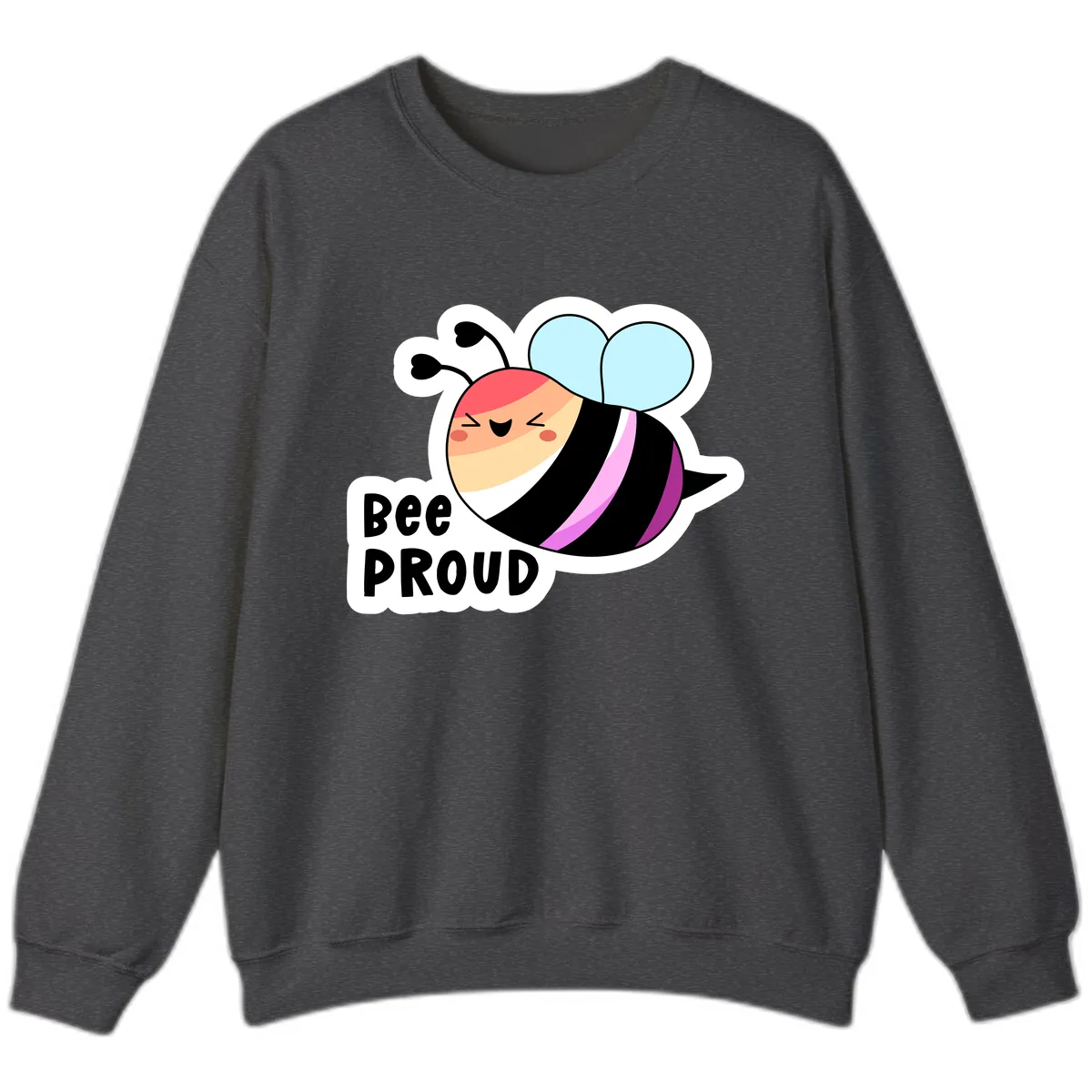 Bee Proud Sweatshirt in Dark Heather