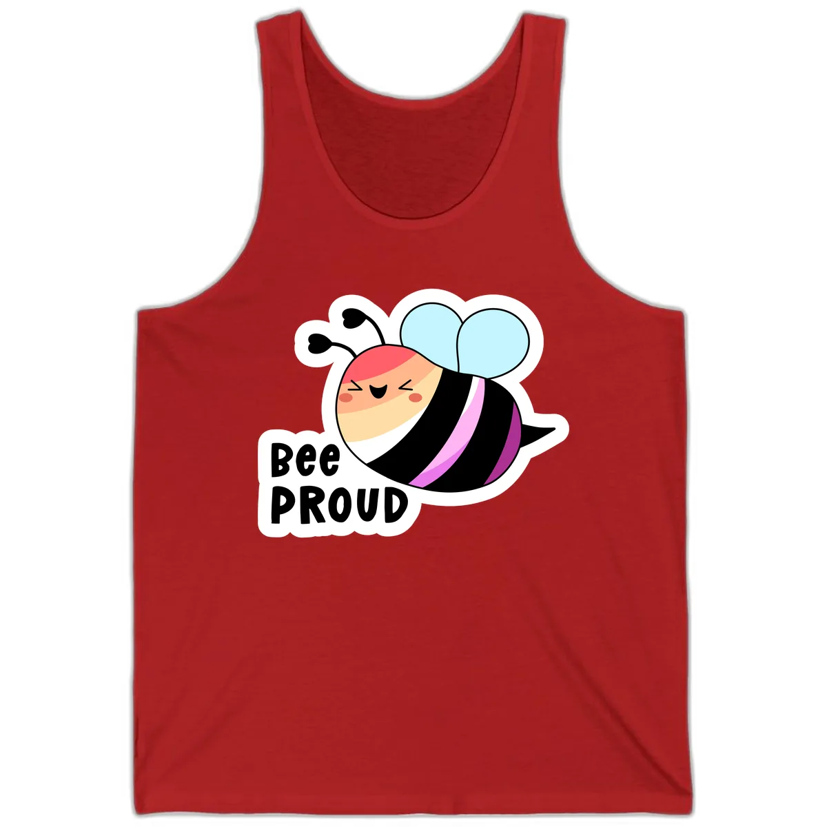 Bee Proud Tank in Red