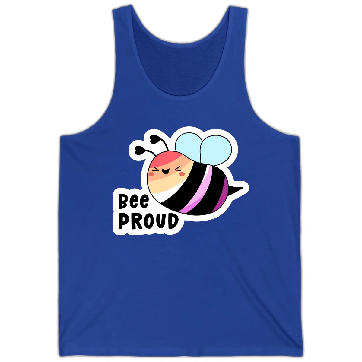 Bee Proud Tank in True Royal