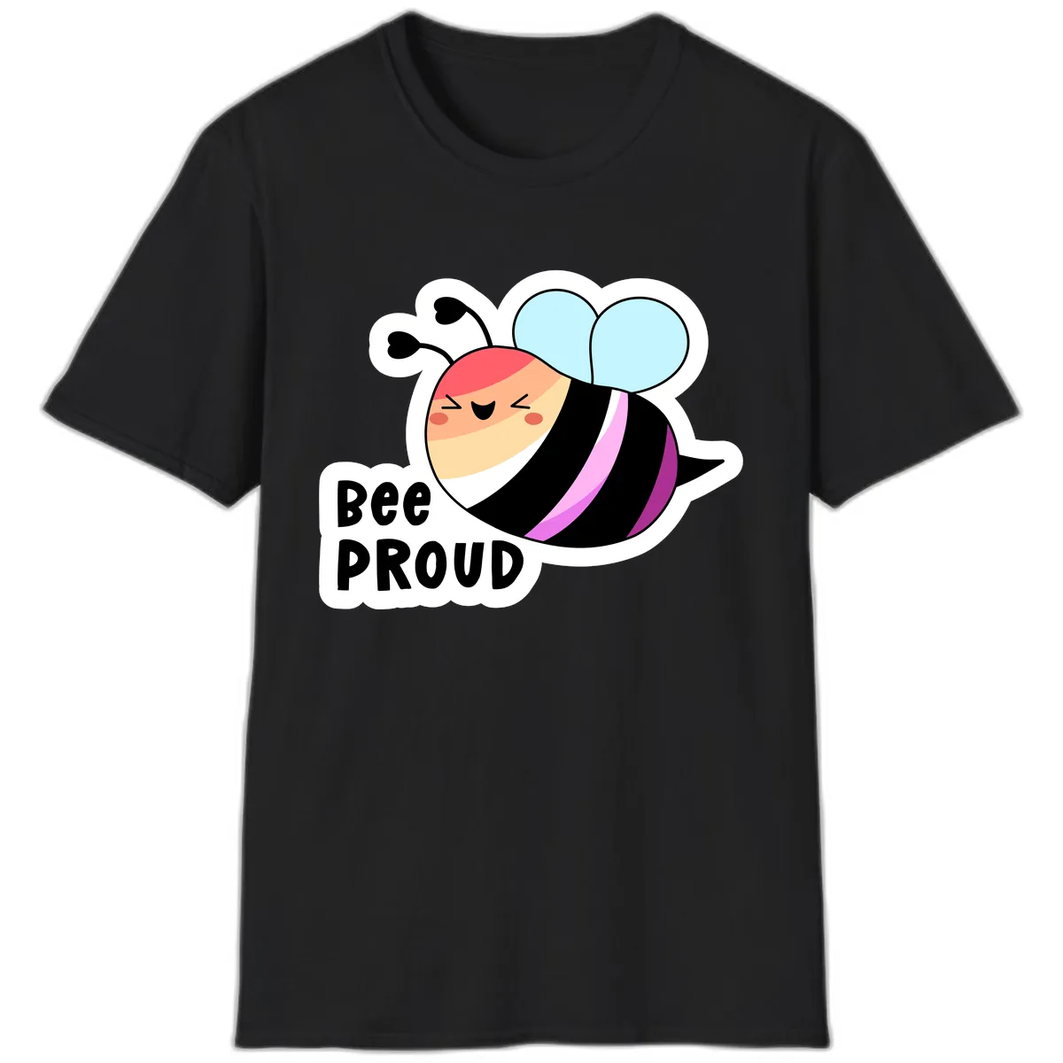 Bee Proud T-Shirt in Black