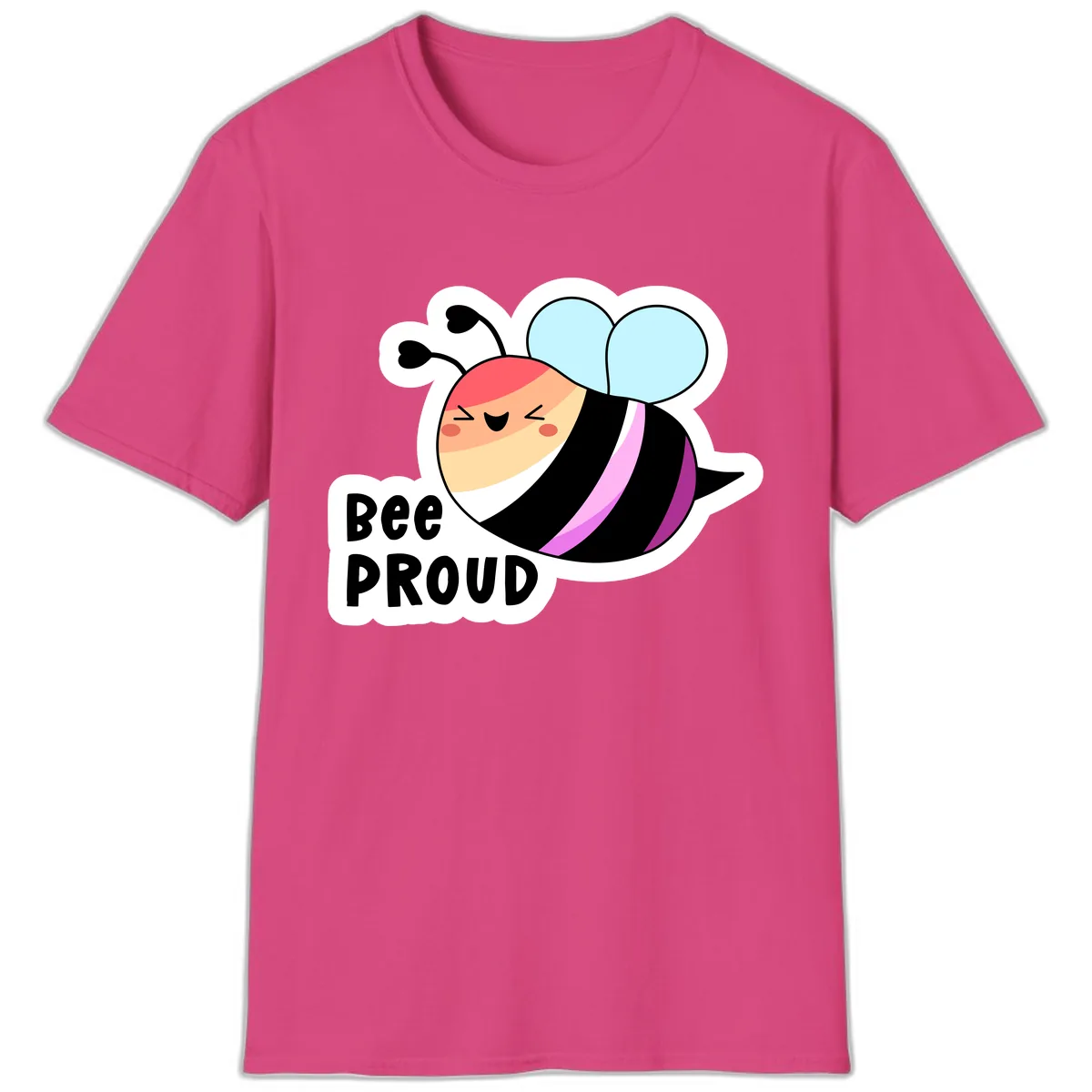 Bee Proud T-Shirt in Heliconia