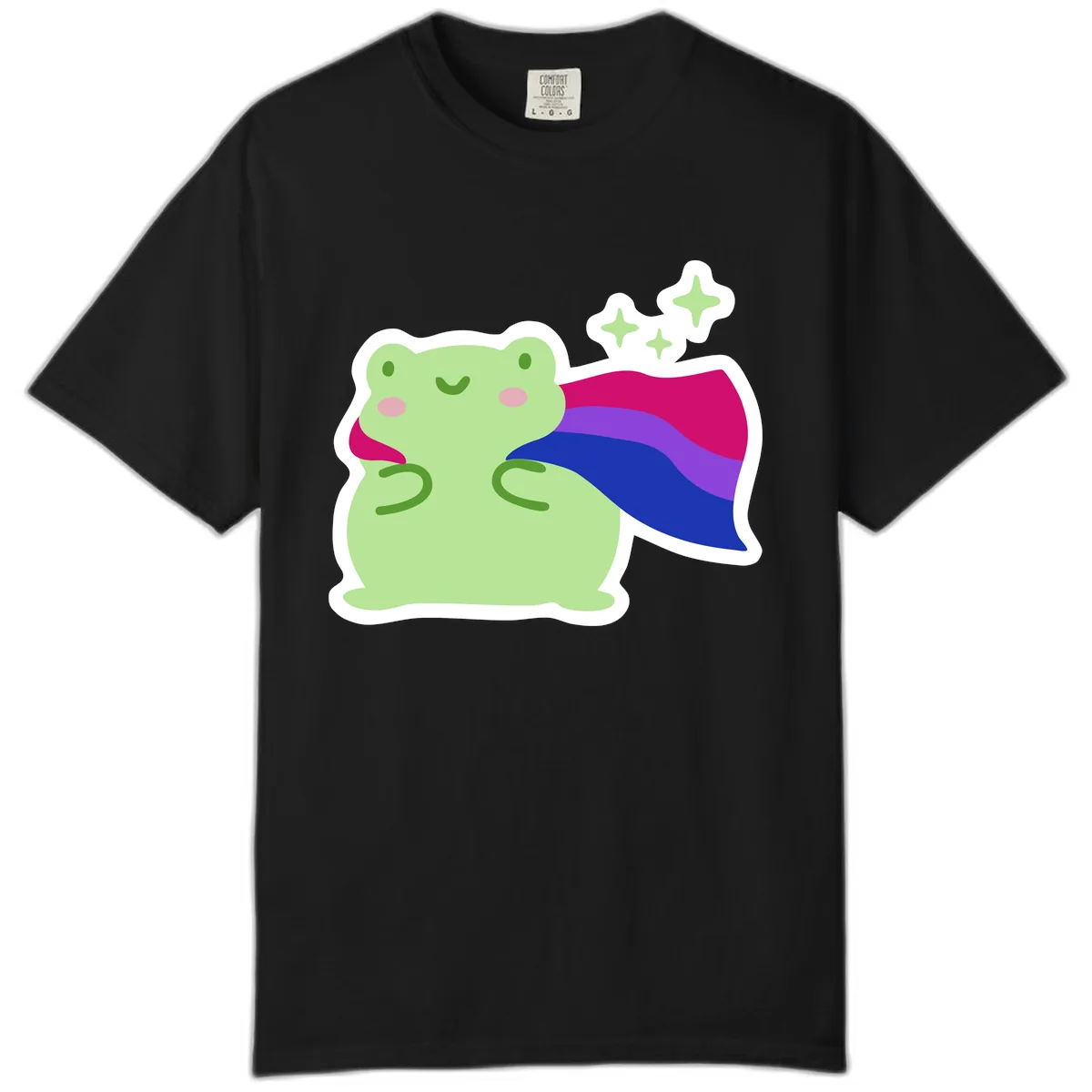 Super Frog Pride Cape Comfort Color in Black