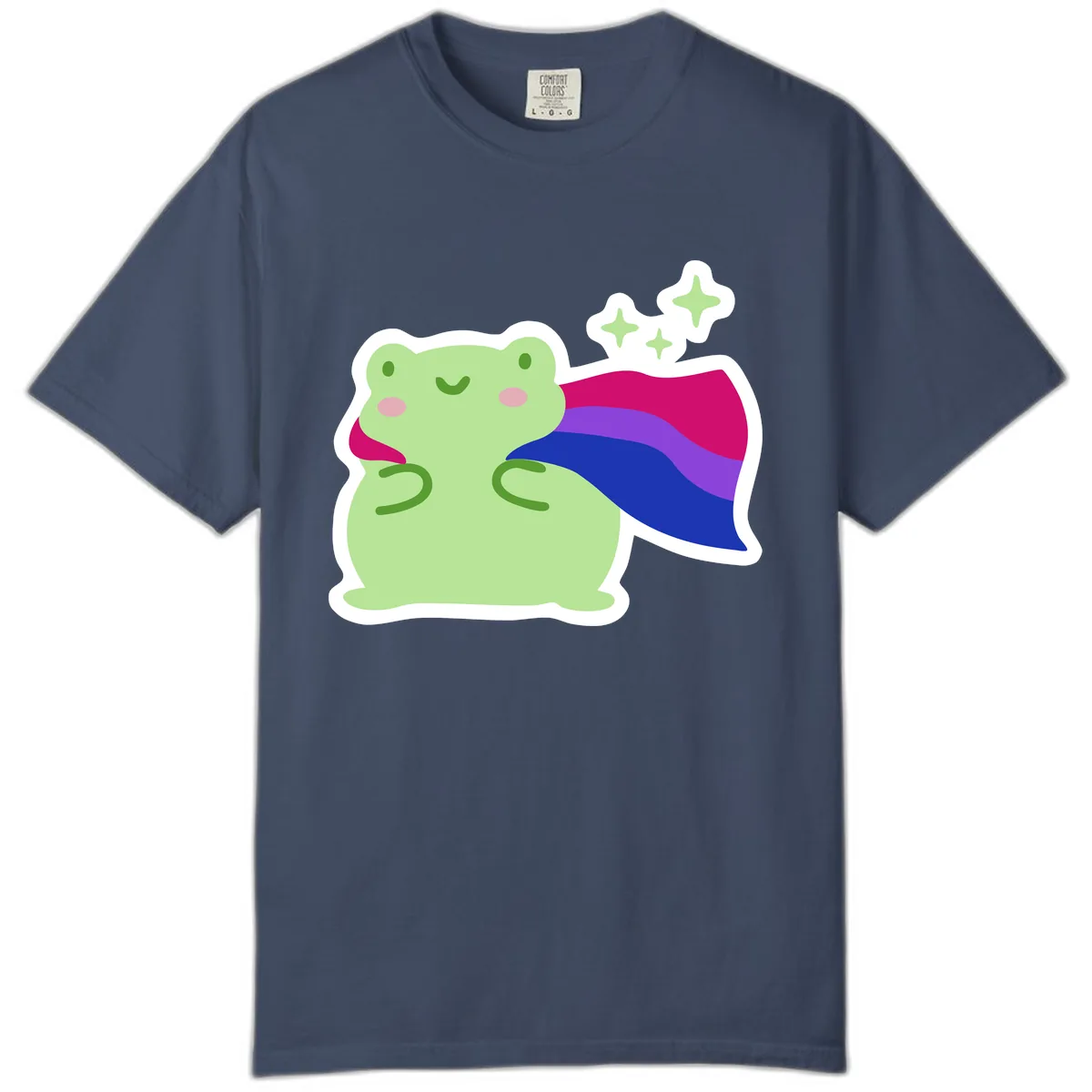 Super Frog Pride Cape Comfort Color in Midnight