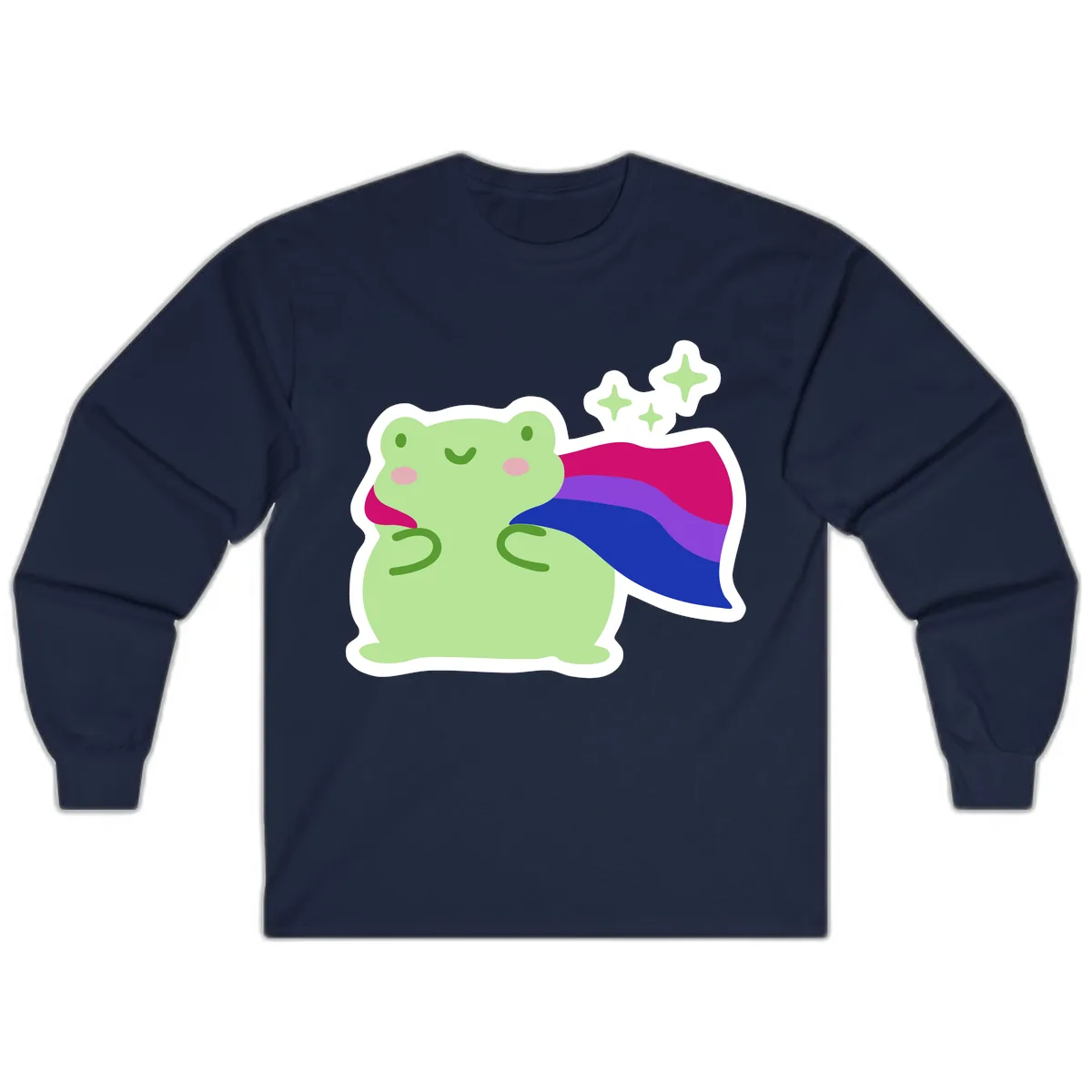 Super Frog Pride Cape Long Sleeve in Navy