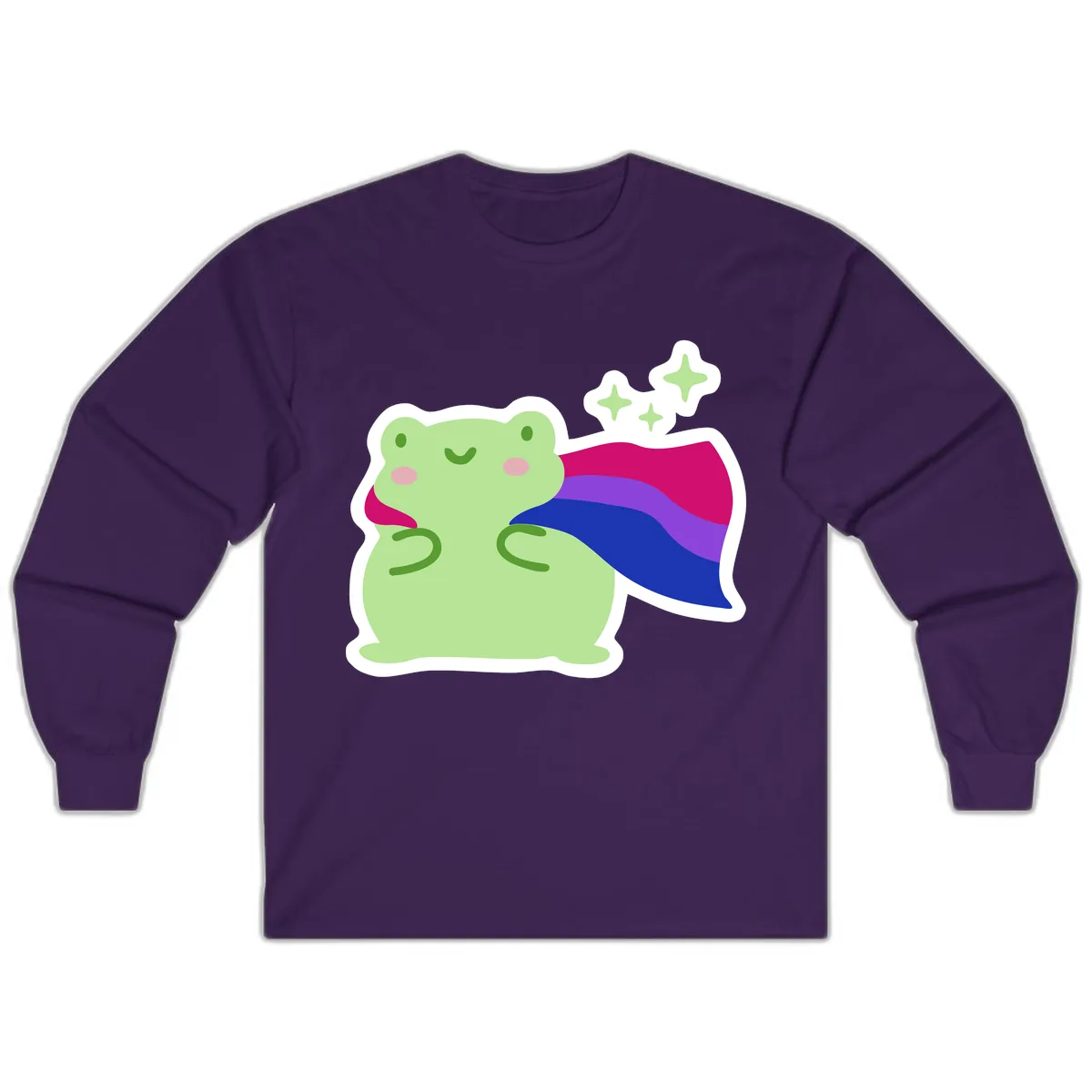 Super Frog Pride Cape Long Sleeve in Purple
