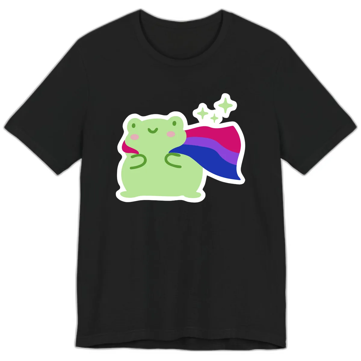 Super Frog Pride Cape Premium T-Shirt in Black