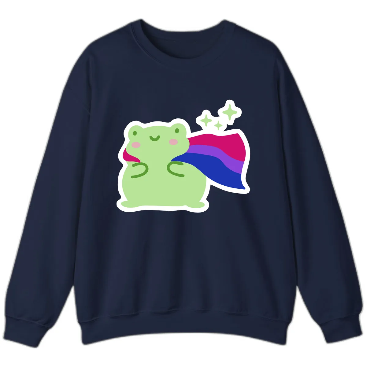 Super Frog Pride Cape Sweatshirt in Navy