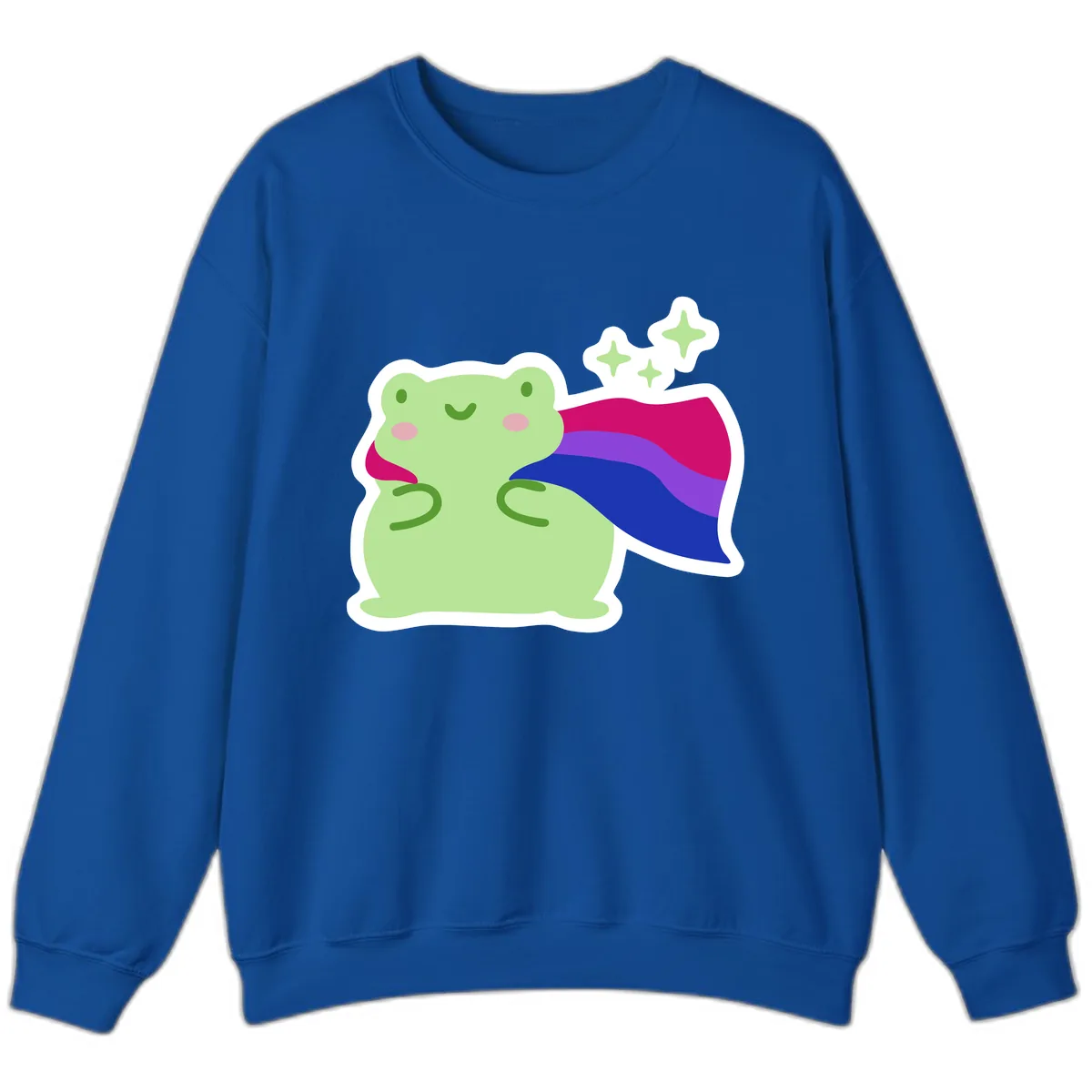 Super Frog Pride Cape Sweatshirt in Royal