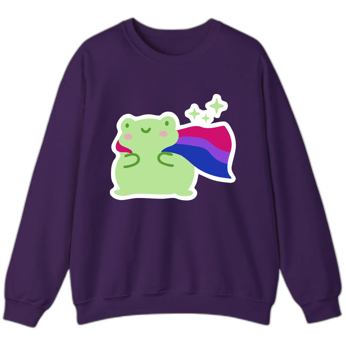 Super Frog Pride Cape Sweatshirt in Purple