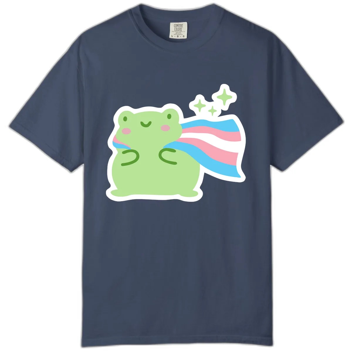 Magical Frog With Sparkles And Cape Comfort Color in Midnight