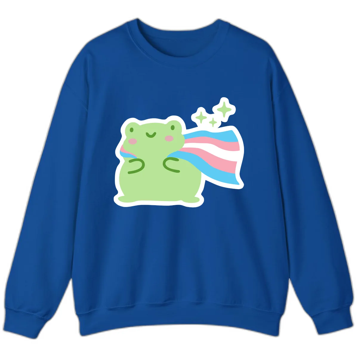 Magical Frog With Sparkles And Cape Sweatshirt in Royal