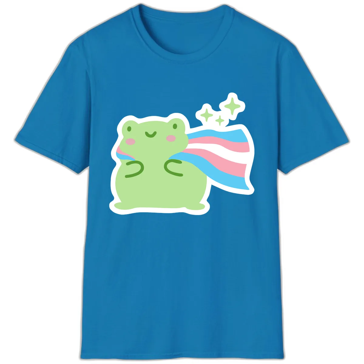 Magical Frog With Sparkles And Cape T-Shirt in Sapphire