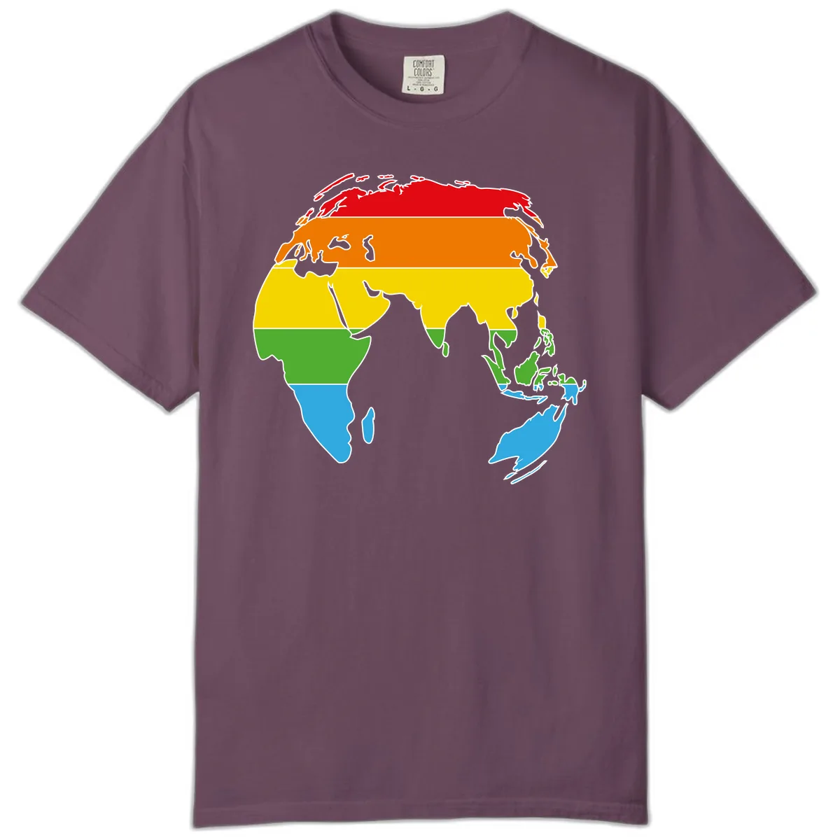 Asia Climate Zone Map Comfort Color in Berry