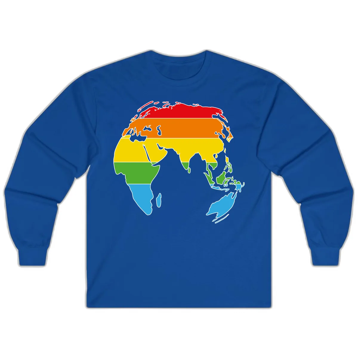 Asia Climate Zone Map Long Sleeve in Royal