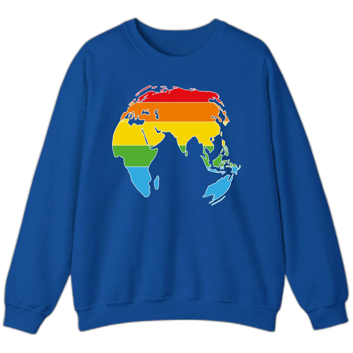 Asia Climate Zone Map Sweatshirt in Royal