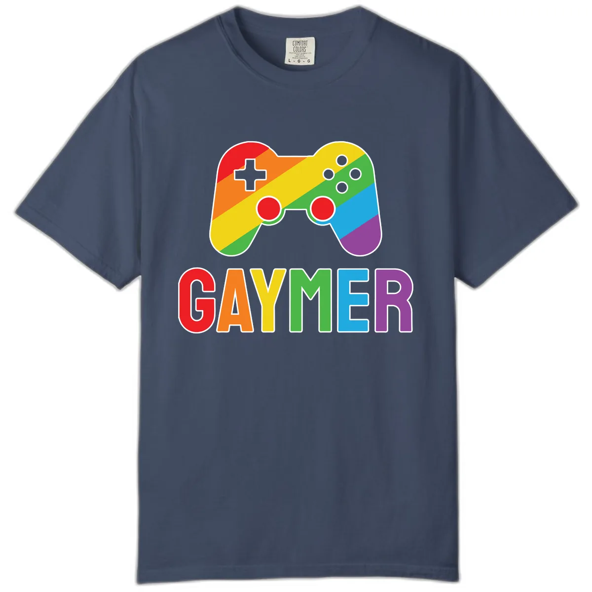 Rainbow Gamer Pride Controller Comfort Color in Midnight