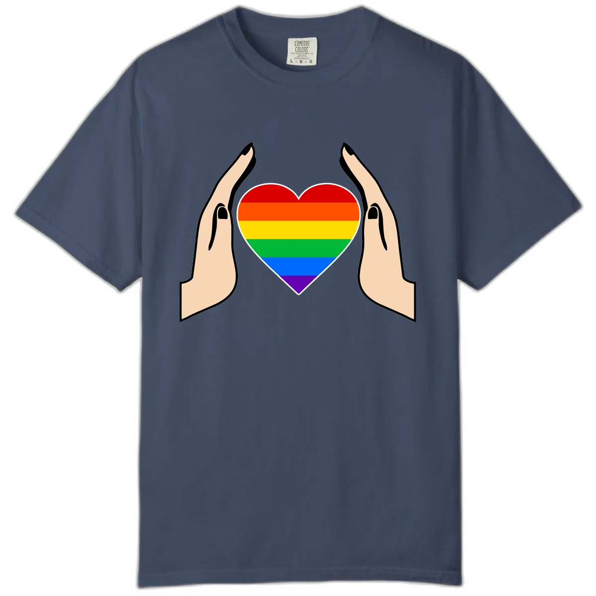 Protective Pride Heart Support Comfort Color in Midnight