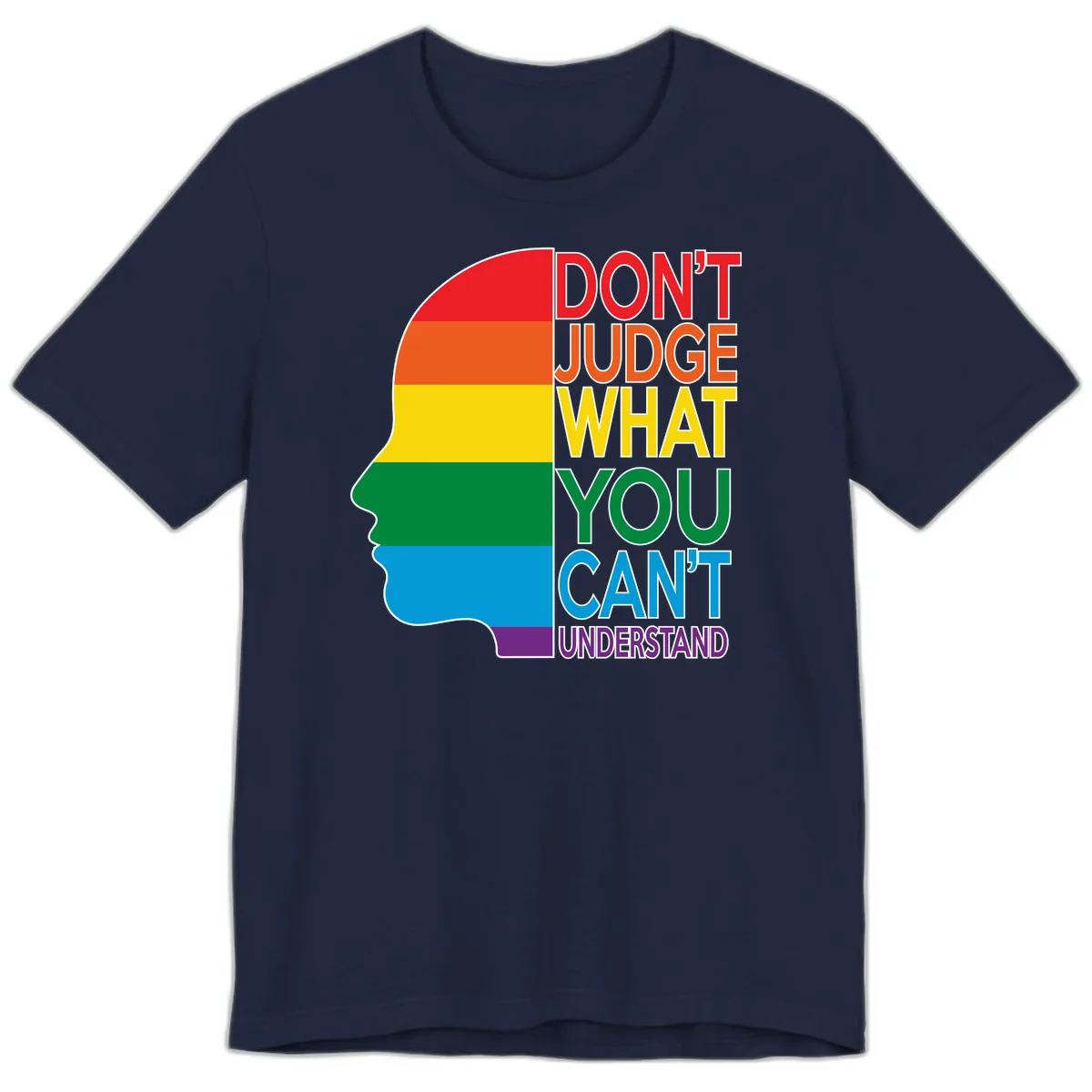 Don't Judge What You Can't Understand Premium T-Shirt in Navy