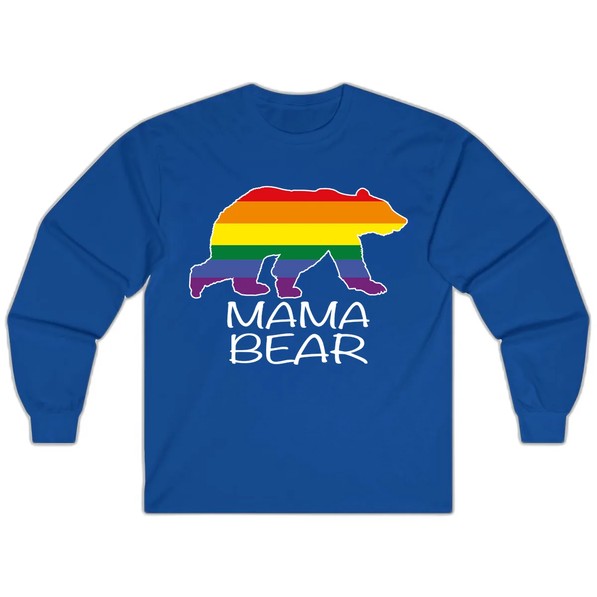 Mama Bear Pride Long Sleeve in Royal