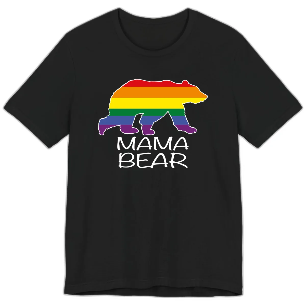 Mama Bear Pride Premium T-Shirt in Black