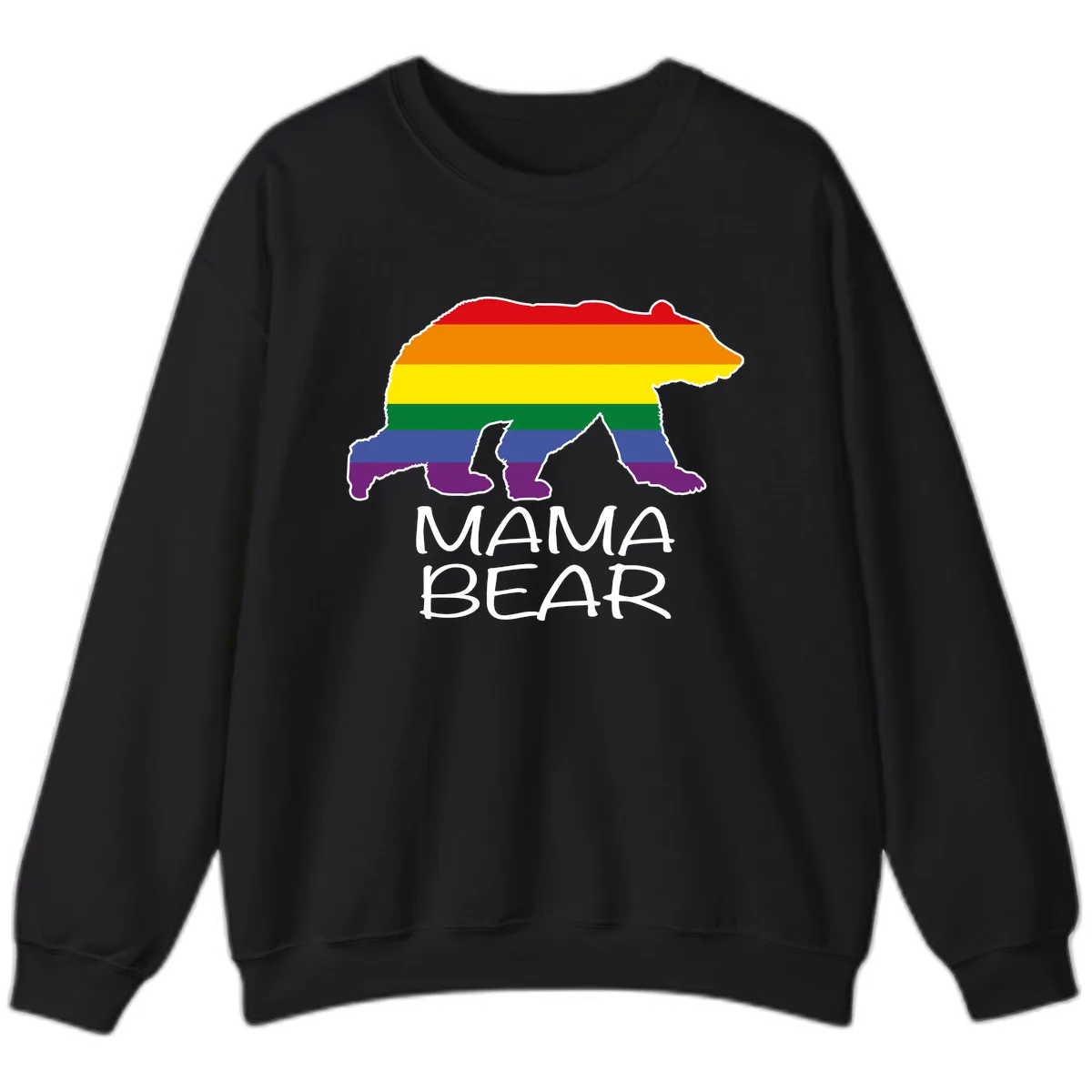 Mama Bear Pride Sweatshirt in Black