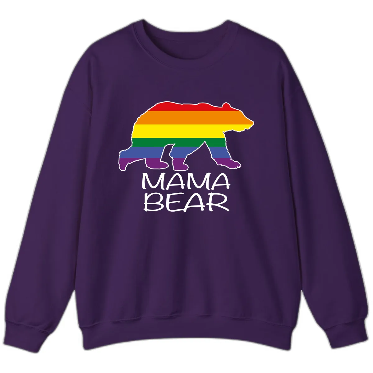 Mama Bear Pride Sweatshirt in Purple