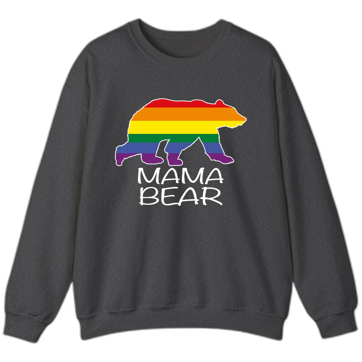 Mama Bear Pride Sweatshirt in Dark Heather