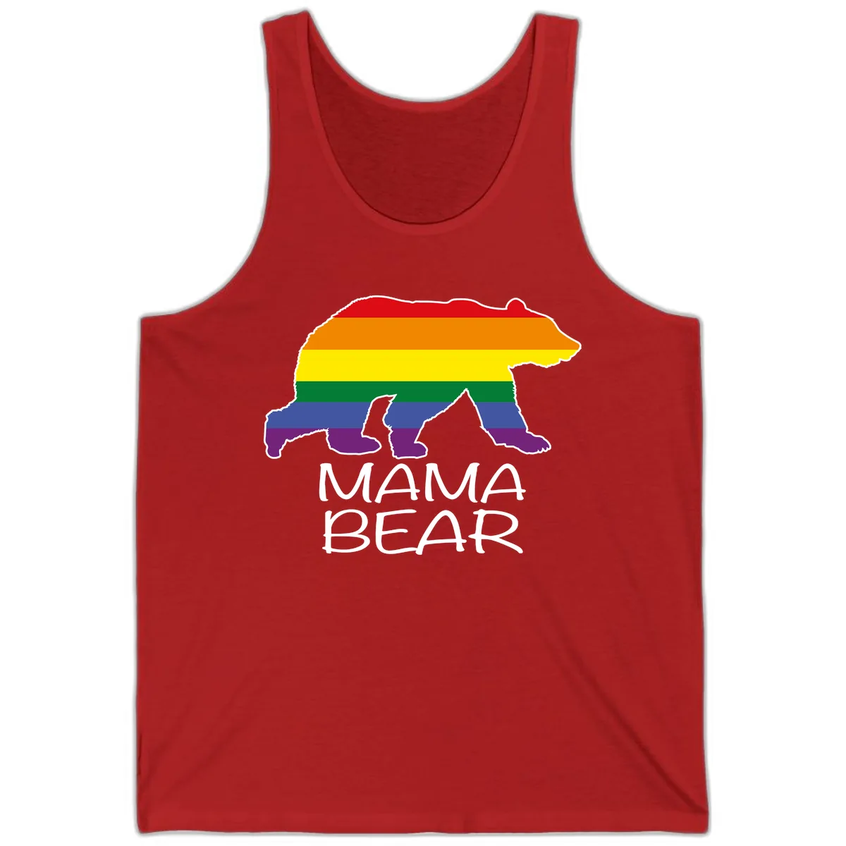 Mama Bear Pride Tank in Red