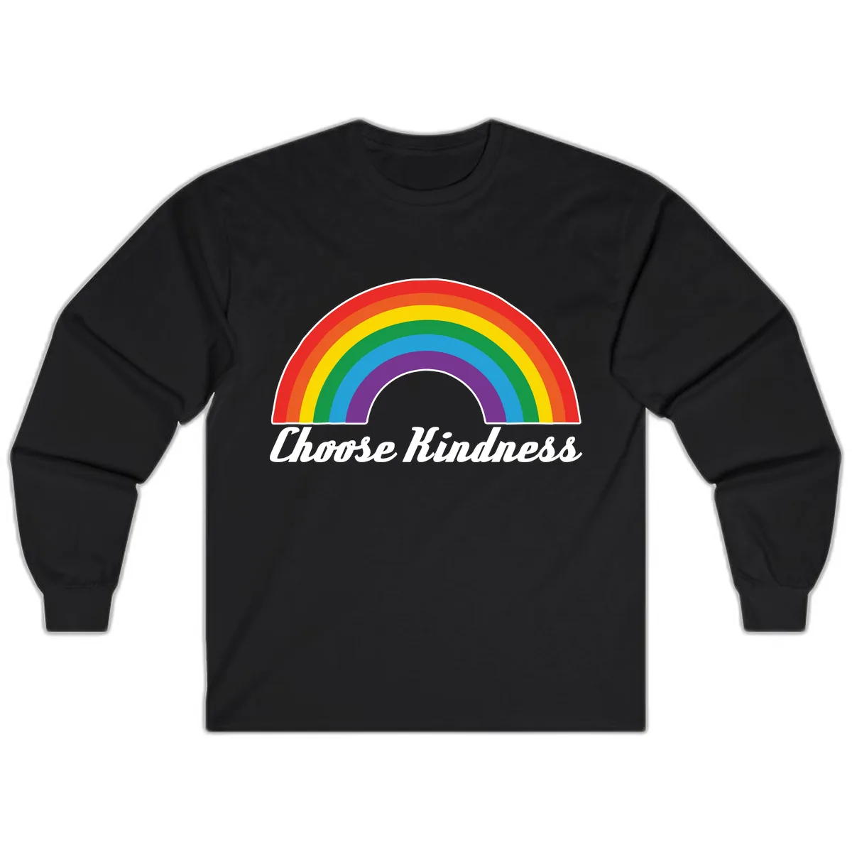 Choose Kindness Rainbow Long Sleeve in Black