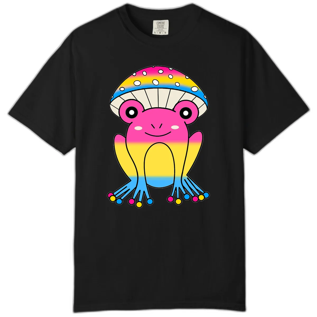 Rainbow Pride Jellyfish Comfort Color in Black