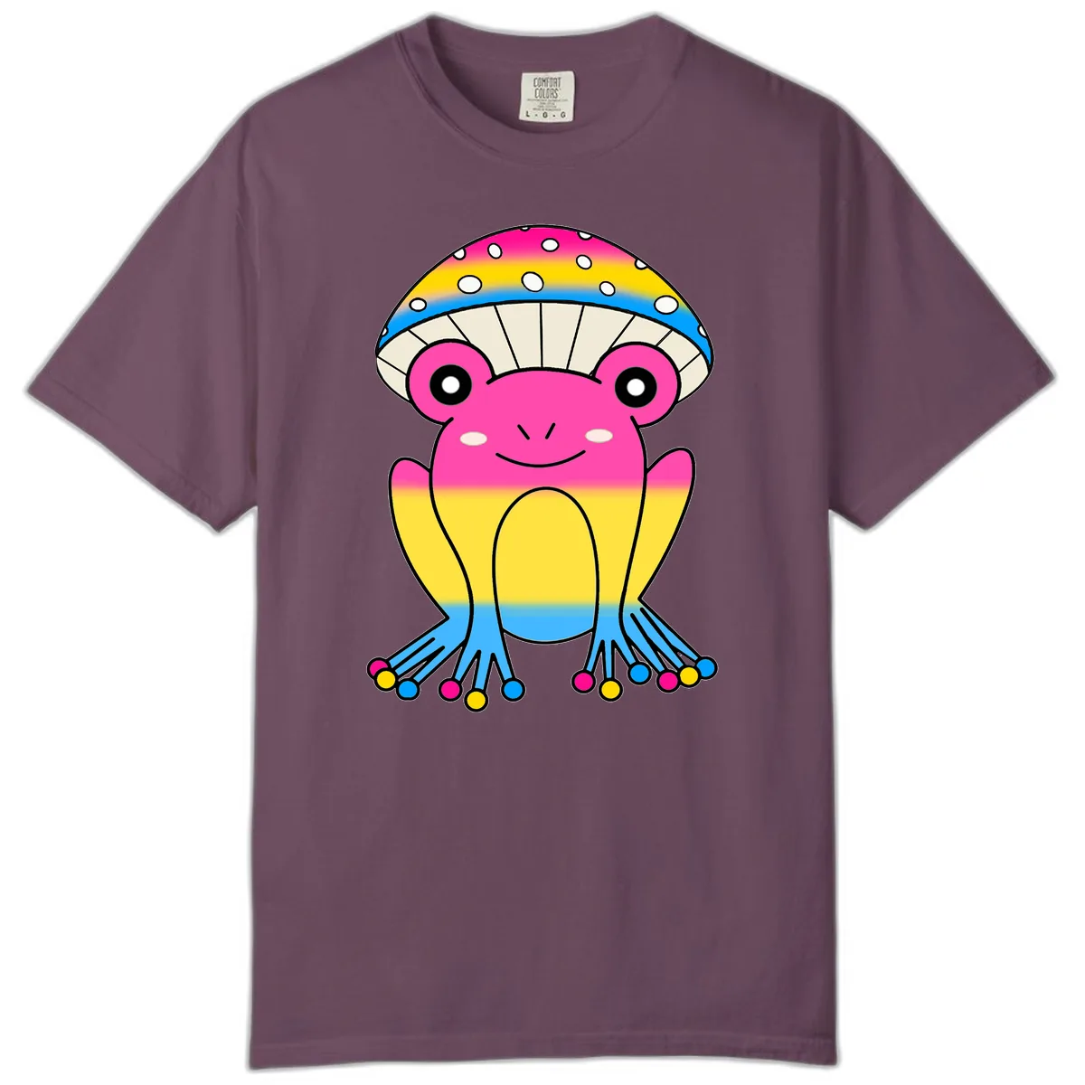 Rainbow Pride Jellyfish Comfort Color in Berry
