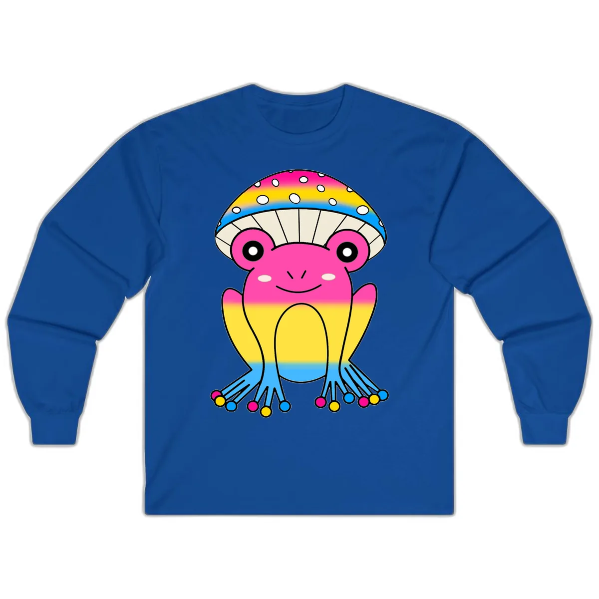 Rainbow Pride Jellyfish Long Sleeve in Royal