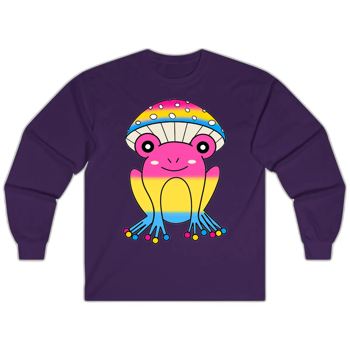 Rainbow Pride Jellyfish Long Sleeve in Purple