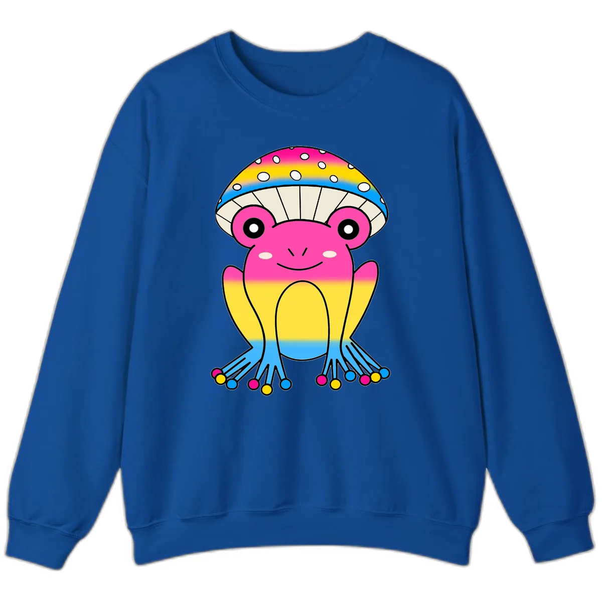 Rainbow Pride Jellyfish Sweatshirt in Royal