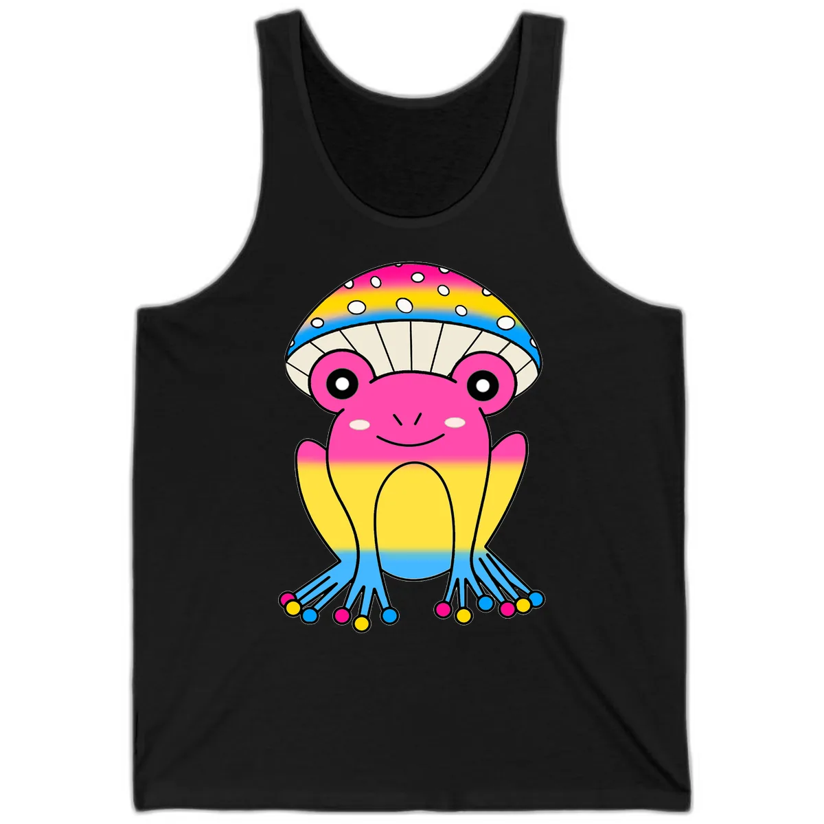 Rainbow Pride Jellyfish Tank in Black