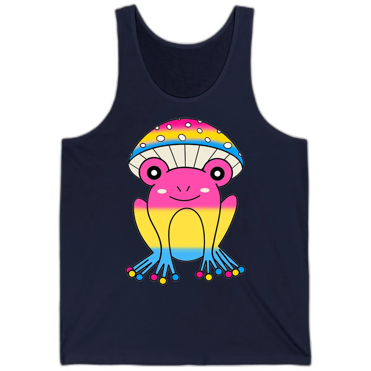 Rainbow Pride Jellyfish Tank in Navy