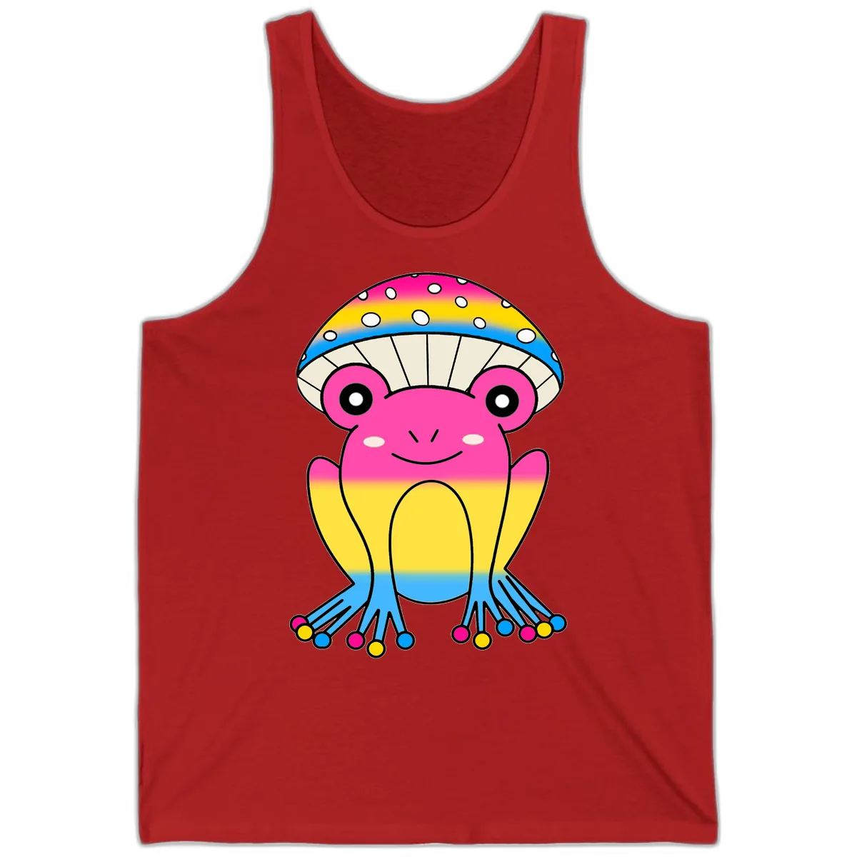 Rainbow Pride Jellyfish Tank in Red