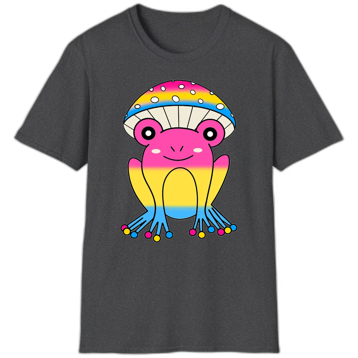 Rainbow Pride Jellyfish T-Shirt in Dark Heather
