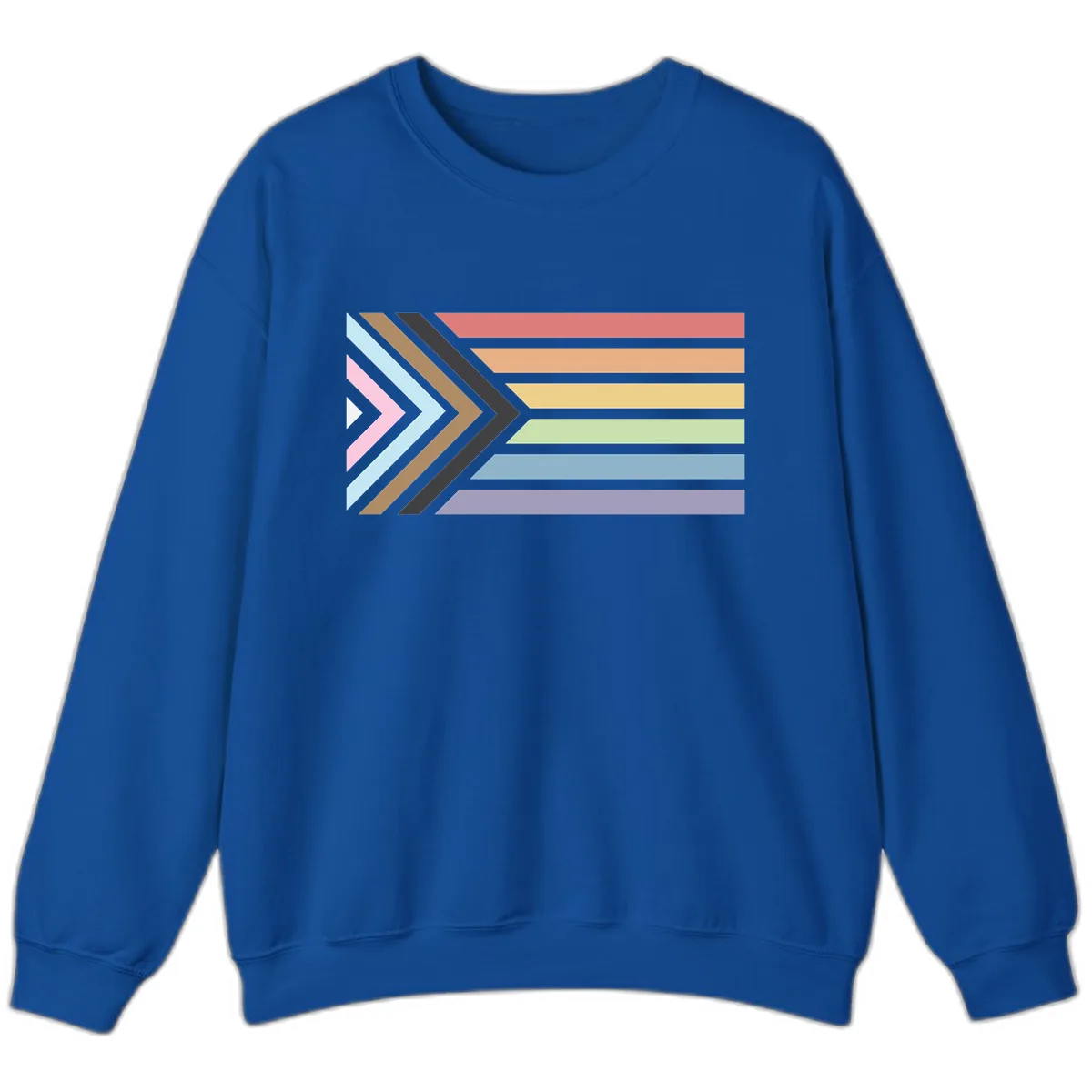 Progressive Arrow Pride Flag Sweatshirt in Royal