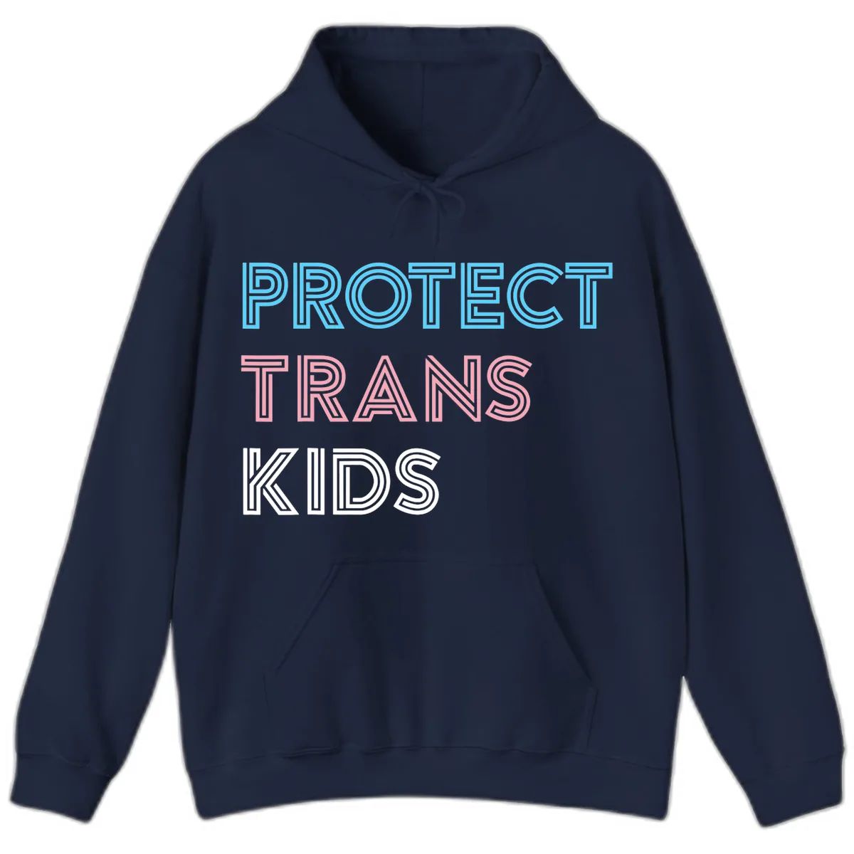 Protect Trans Kids Hoodie in Navy