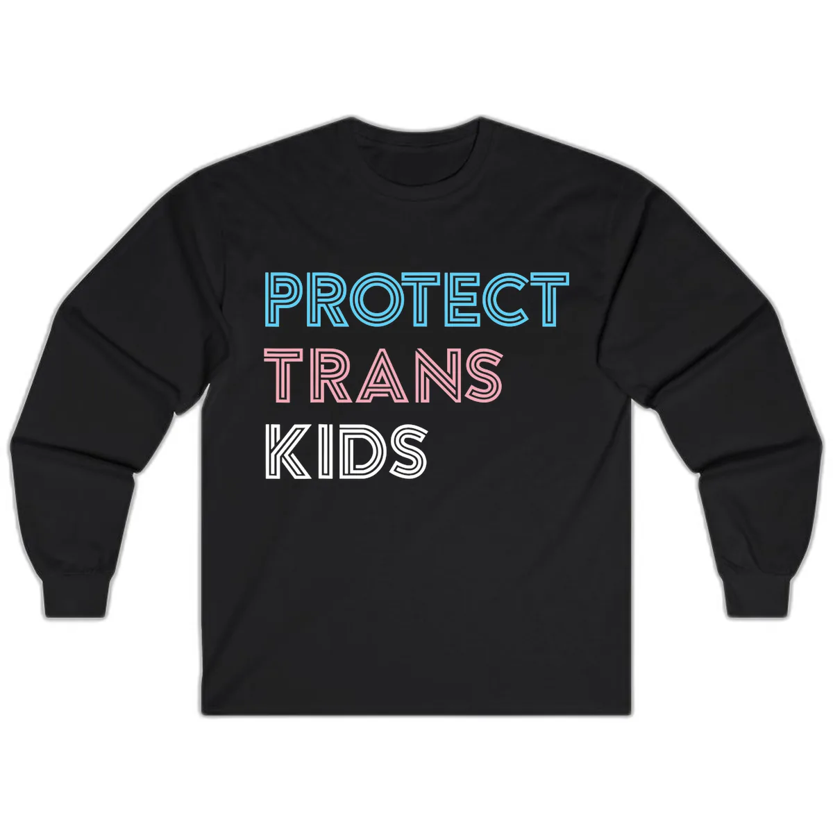 Protect Trans Kids Long Sleeve in Black